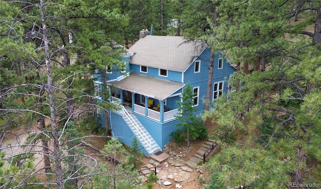 56216 US Highway 285, Shawnee, CO 80475 - view from above of property with a heavily wooded area