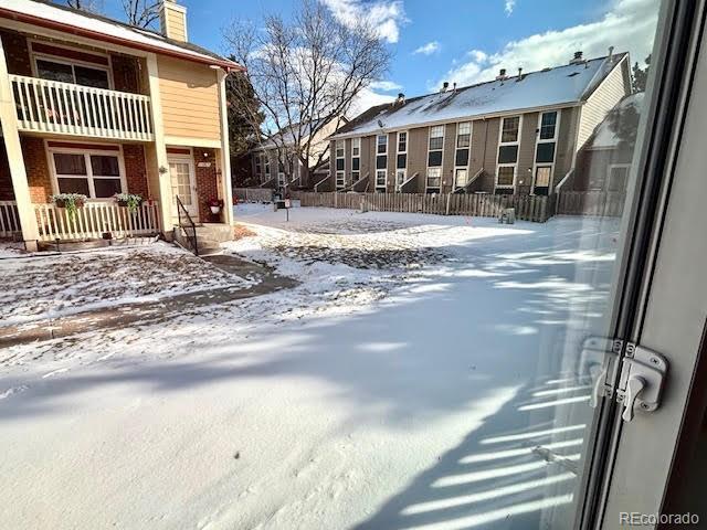 view of snowy yard