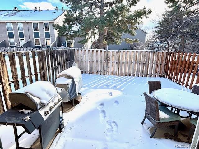 view of snowy yard