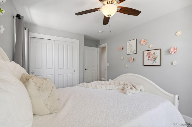 11674 Newton St, Westminster, CO 80031 - bedroom with a closet and ceiling fan