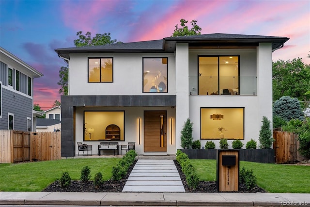1518 S Columbine St, Denver, CO 80210 - modern home featuring stucco siding and covered porch