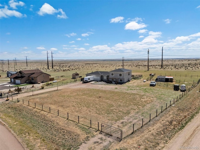 7601 Ronan Ct, Fountain, CO 80817 - view of yard with dirt driveway, fence, and a rural view