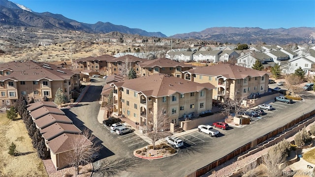 aerial view featuring a mountain view