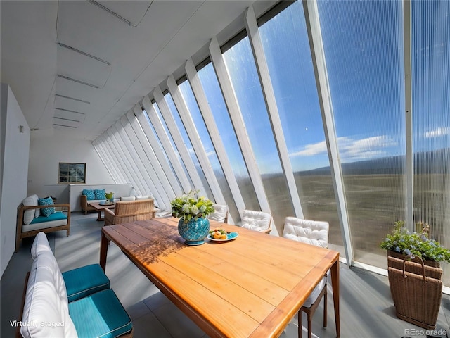 sunroom featuring a wealth of natural light