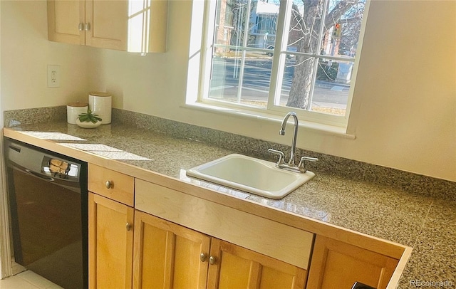 kitchen with dishwasher and sink