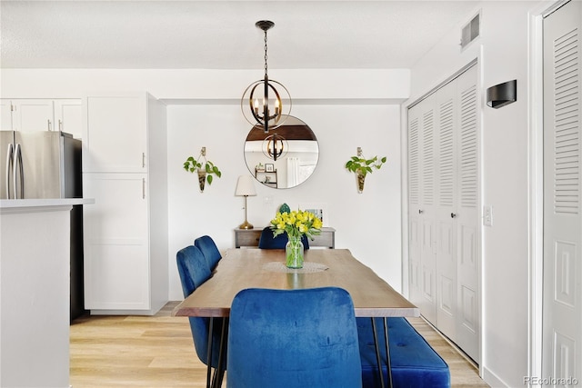 209 Wright St Unit 204, Lakewood, CO 80228 - dining space featuring visible vents and light wood-style flooring