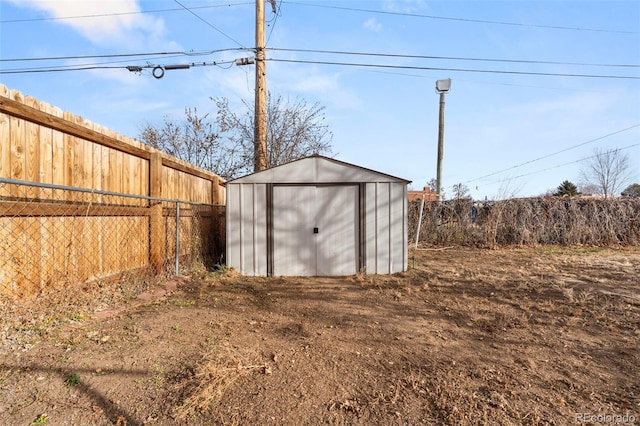 view of outbuilding