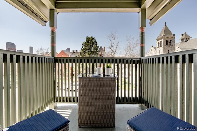 view of balcony