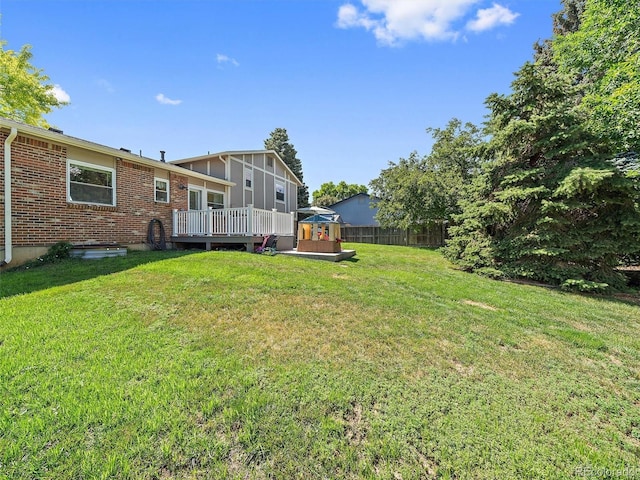 11399 Kendall St, Westminster, CO 80020 - view of yard featuring a deck