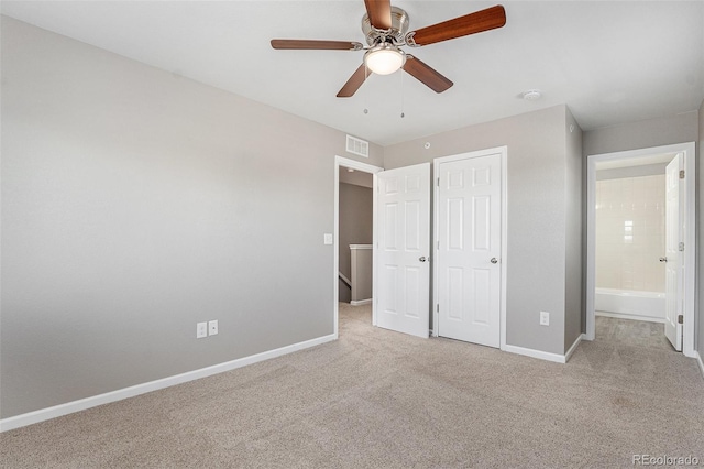 15800 E 121st Ave Unit 3, Brighton, CO 80603 - unfurnished bedroom featuring carpet floors, a closet, and a ceiling fan