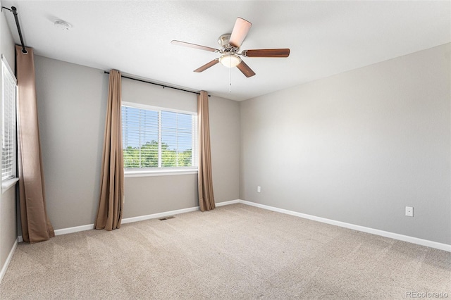 15800 E 121st Ave Unit 3, Brighton, CO 80603 - empty room featuring light carpet, a smoke detector, and ceiling fan