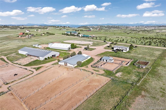 1705 Outter Marker Rd, Castle Rock, CO 80108 - aerial view of property and surrounding area with rural landscape