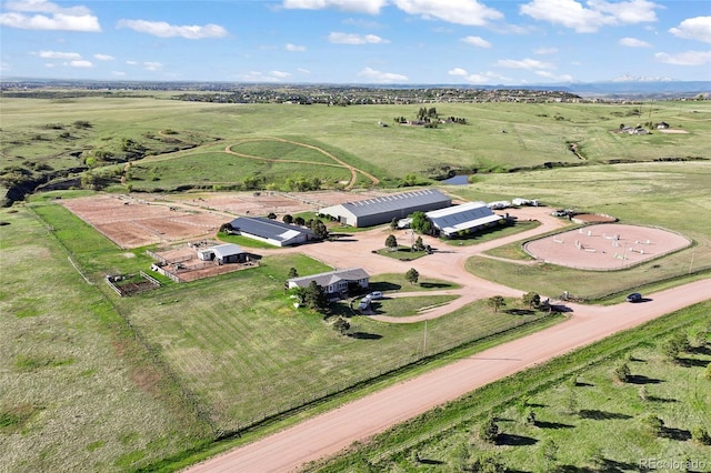 1705 Outter Marker Rd, Castle Rock, CO 80108 - aerial view of property and surrounding area featuring rural landscape