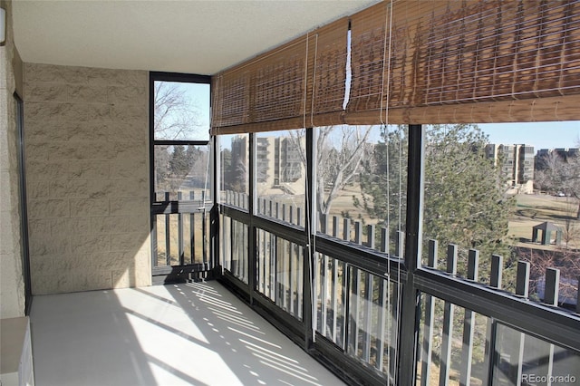 view of sunroom / solarium