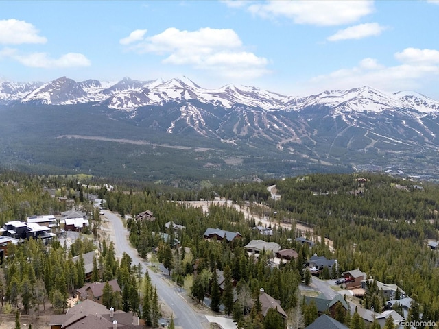 436 N Fuller Placer Rd, Breckenridge, CO 80424 - view of mountain background featuring a heavily wooded area and nearby suburban area