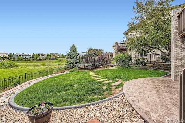 989 Graland Pl, Highlands Ranch, CO 80126 - view of yard with a trampoline