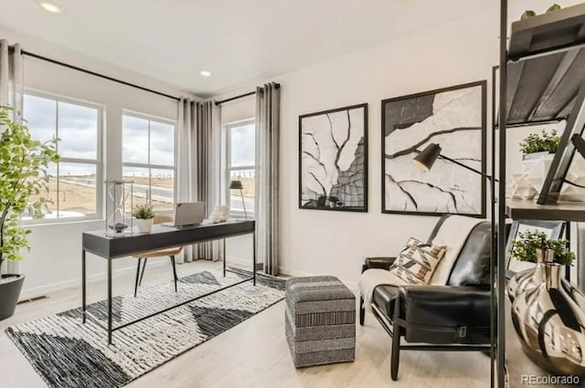 16488 W 92nd Pl, Arvada, CO 80007 - home office with wood finished floors and recessed lighting