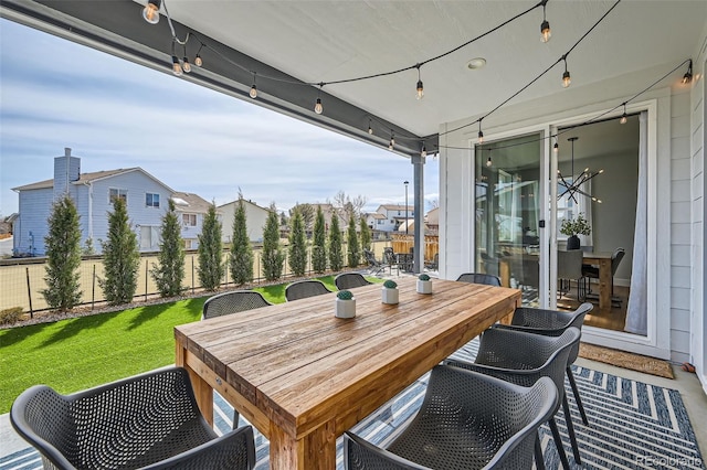 2840 E 102nd Pl, Thornton, CO 80229 - view of patio with outdoor dining space and a residential view