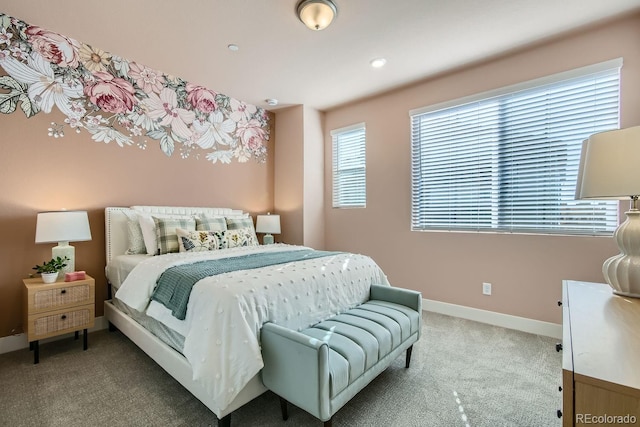 bedroom with carpet flooring