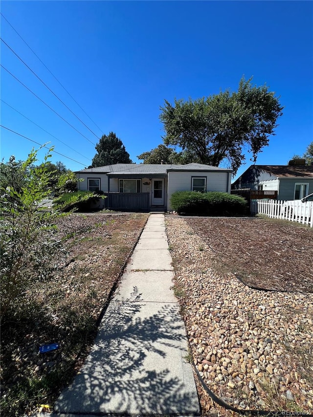 view of front of house with covered porch