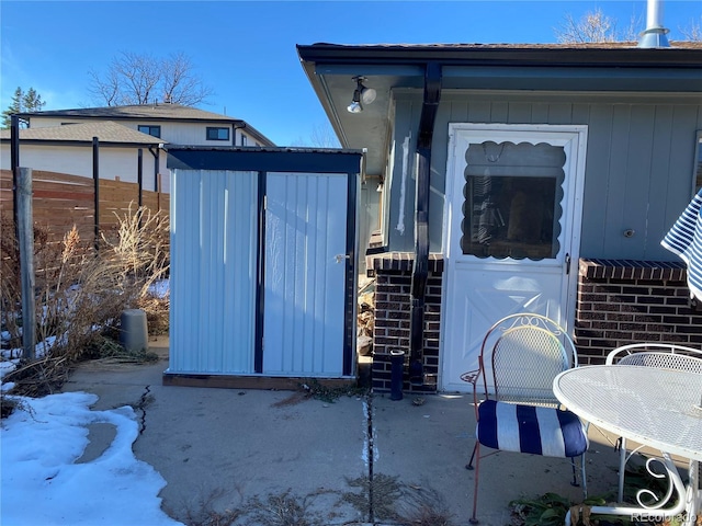 view of outbuilding with an outbuilding