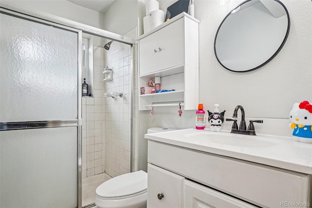 1733 S Nucla St, Aurora, CO 80017 - bathroom with vanity and a shower stall