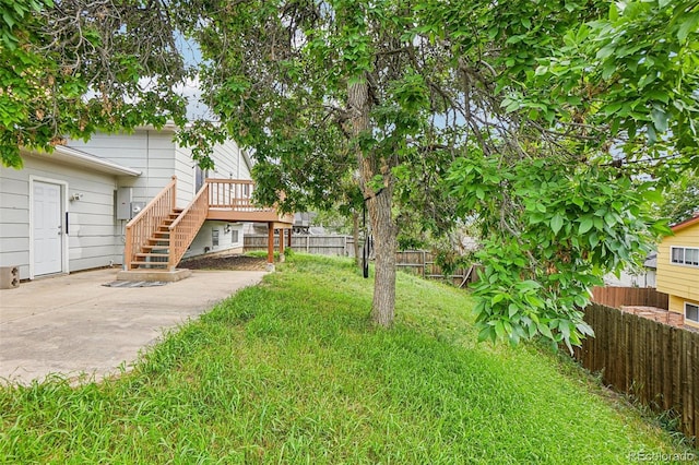 1733 S Nucla St, Aurora, CO 80017 - view of yard featuring stairway and a patio
