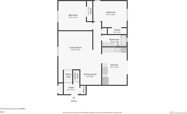 1733 S Nucla St, Aurora, CO 80017 - view of room layout