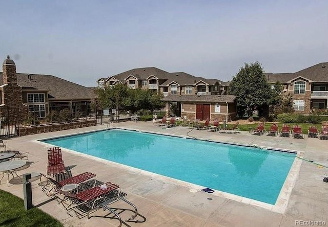 view of pool with a patio area