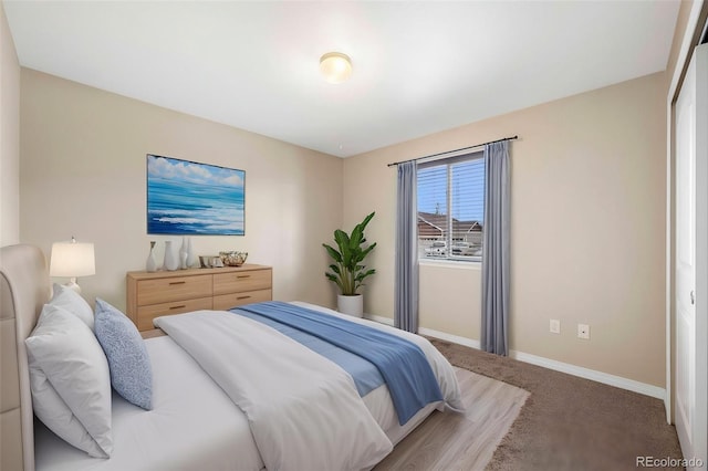 bedroom with baseboards