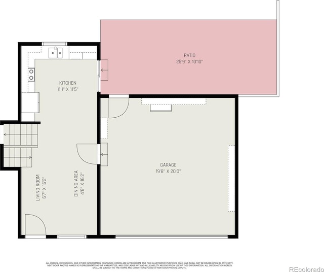 19523 E Buchanan Pl, Aurora, CO 80011 - floor plan / room layout