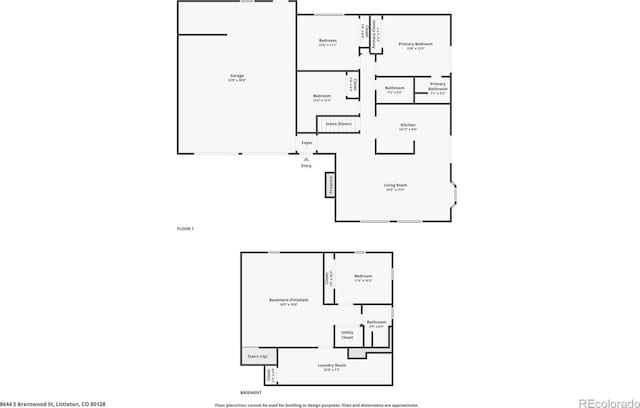 8644 S Brentwood St, Littleton, CO 80128 - view of property floor plan