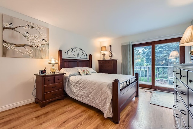 8644 S Brentwood St, Littleton, CO 80128 - bedroom featuring access to outside and light wood-style floors