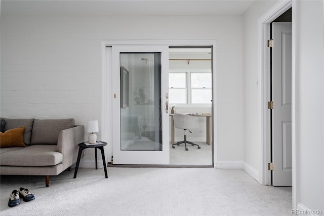 420 S Marion Pkwy Unit 203, Denver, CO 80209 - sitting room with carpet and a desk