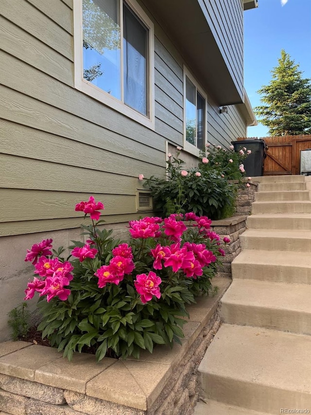 view of side of property