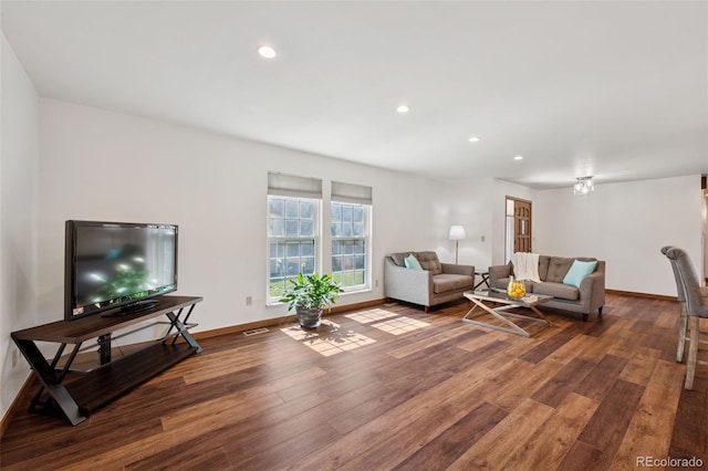 16 Scott Dr N, Broomfield, CO 80020 - living room featuring wood finished floors and recessed lighting