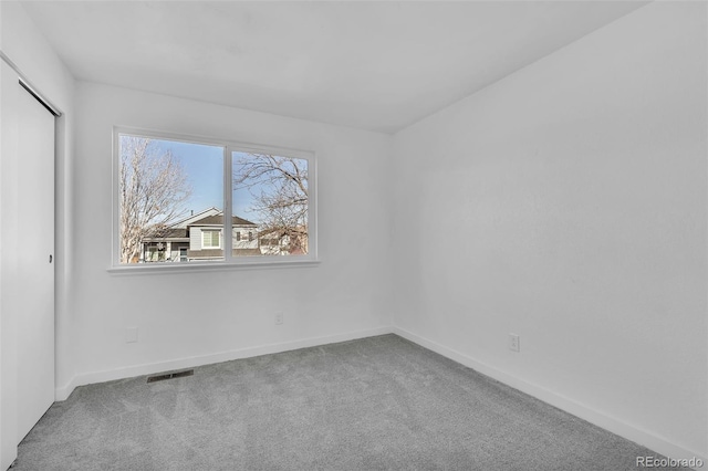 view of carpeted empty room