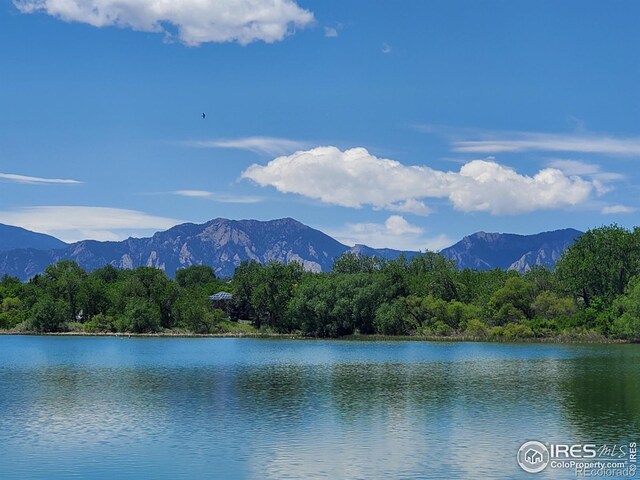 view of water feature featuring a mountain view