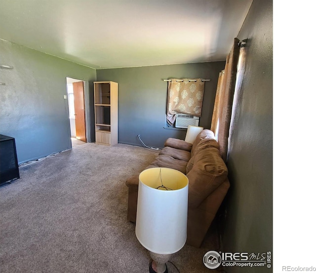 living room featuring carpet floors