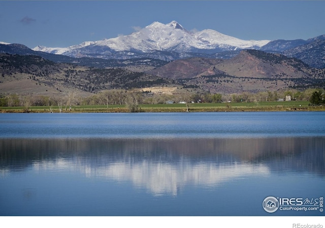 view of water feature featuring a mountain view