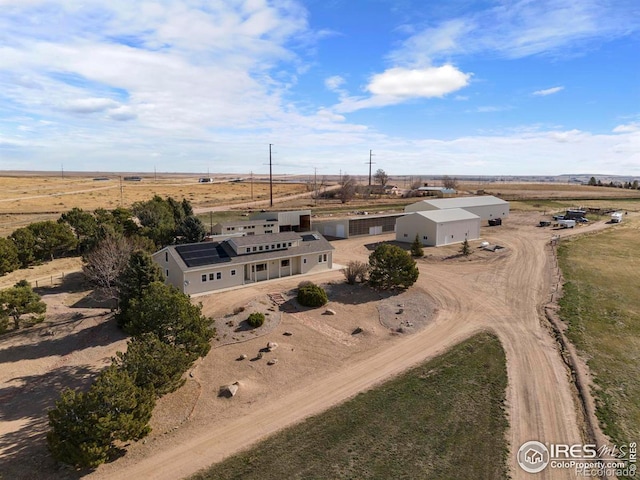 drone / aerial view featuring a rural view