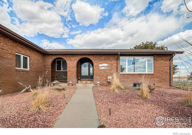 view of ranch-style home