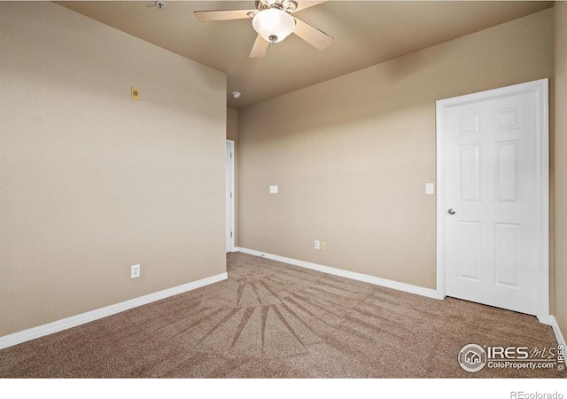 6925 19th St Unit 15, Greeley, CO 80634 - carpeted empty room with ceiling fan