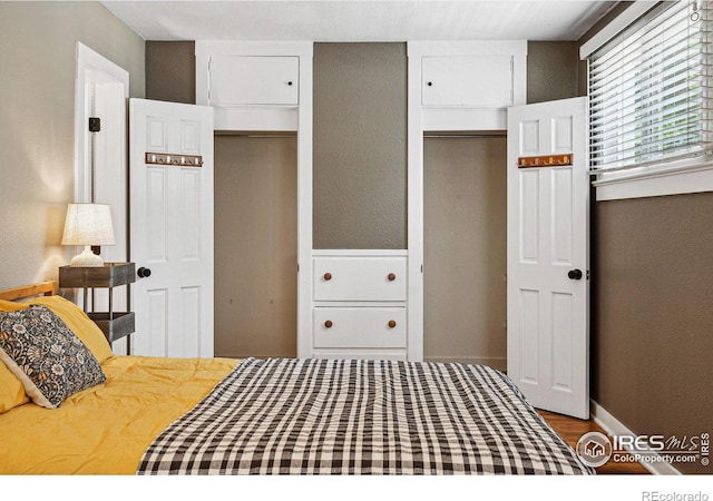 bedroom with a closet