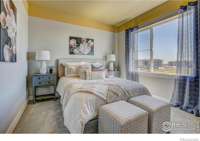 bedroom featuring carpet flooring