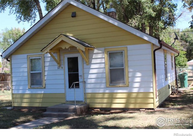 view of bungalow-style house