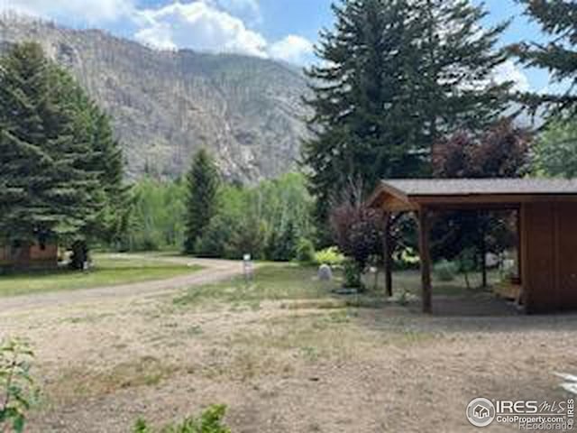 view of home's community featuring a mountain view