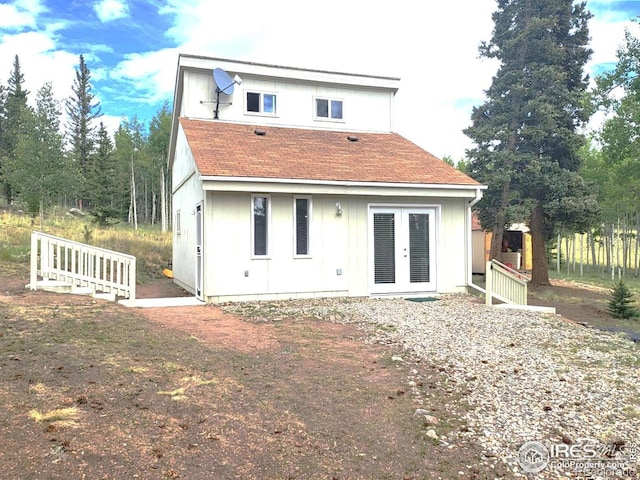 view of rear view of property