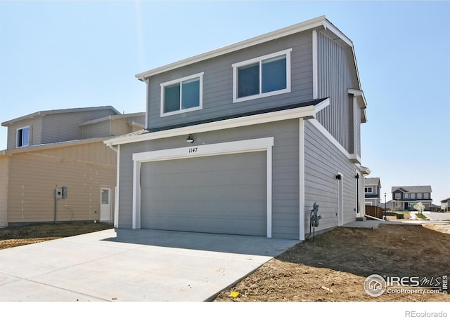 view of front of home featuring a garage