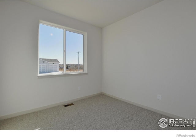 view of carpeted empty room